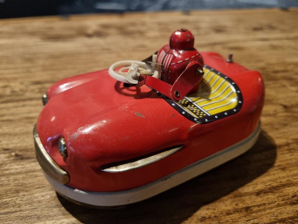 Vintage blikken botsauto, Ophalen of Verzenden
