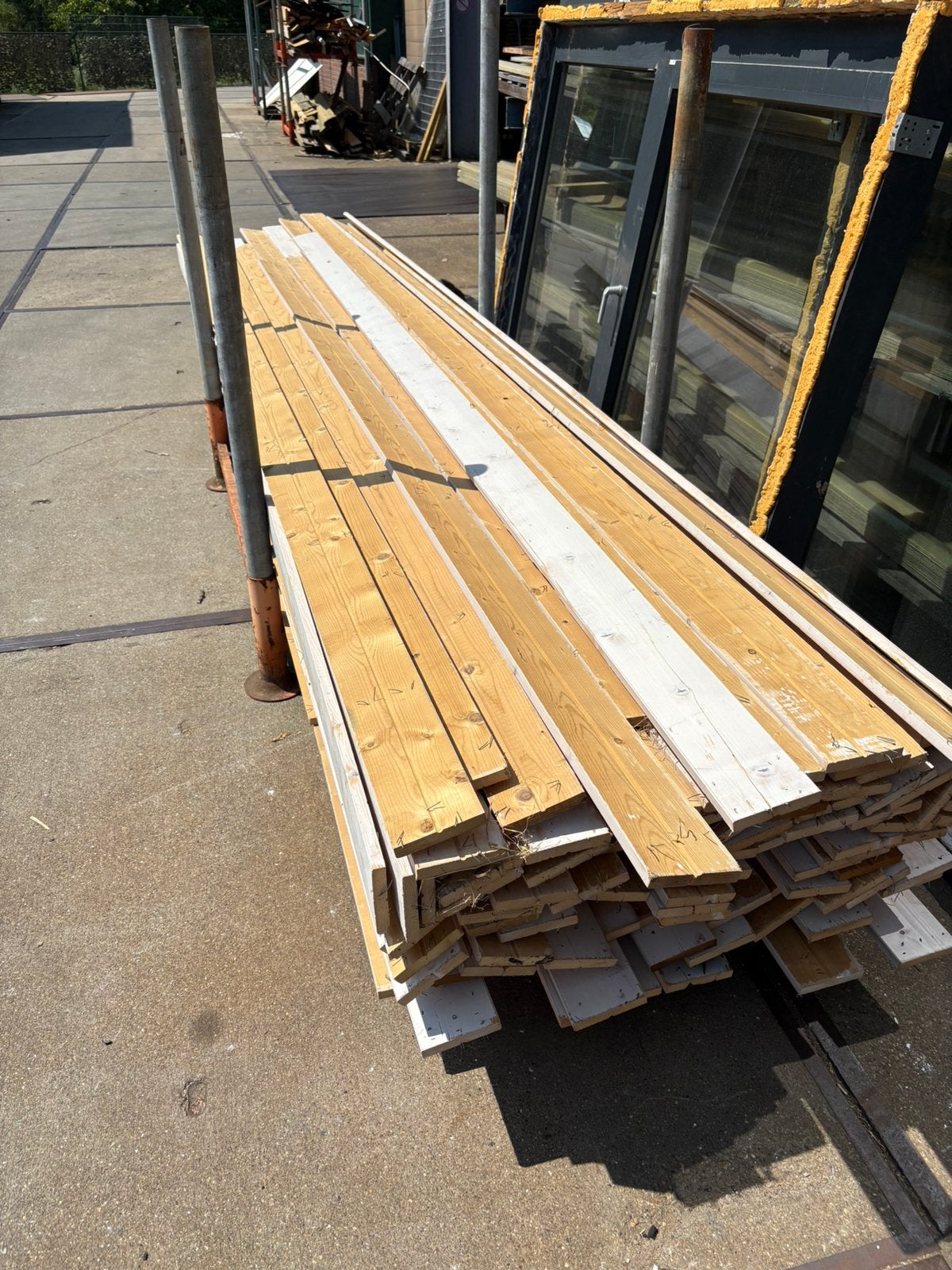 Vuren timmerplanken €1 pm1, Ophalen, Zo goed als nieuw, 250 cm of meer, Planken