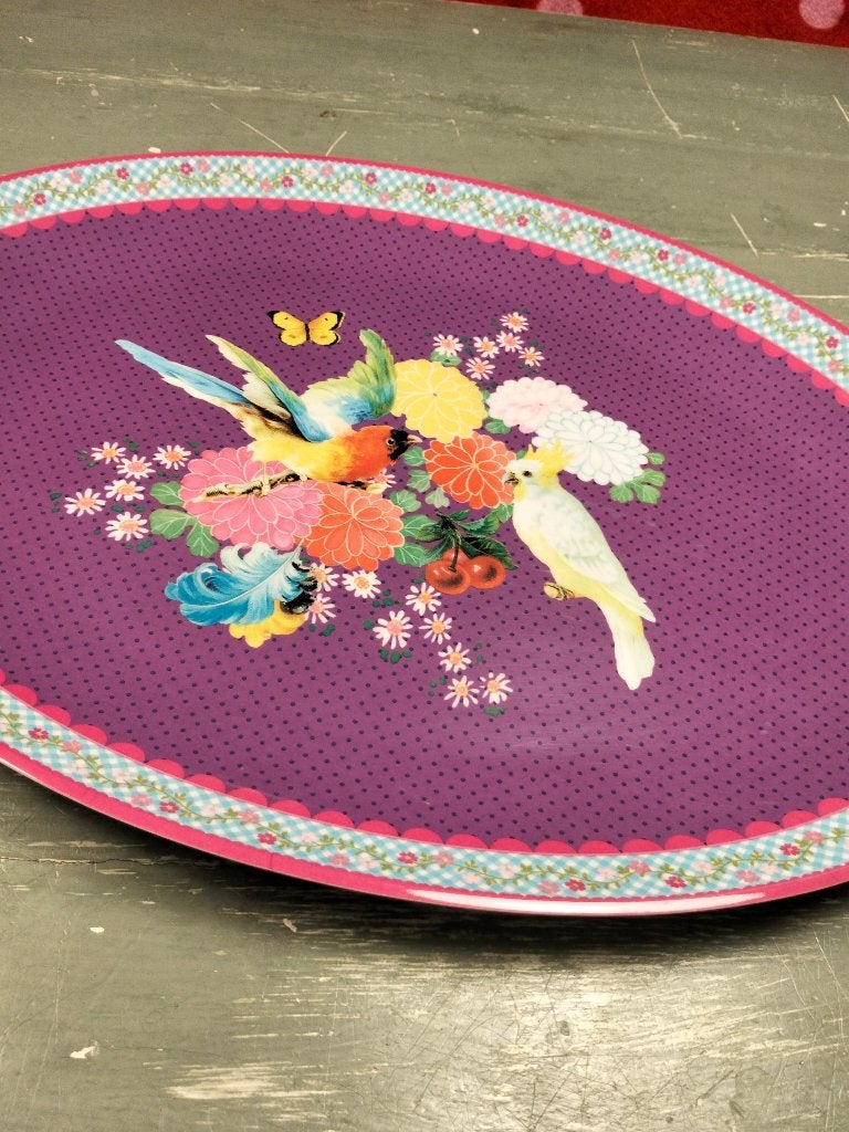 Melamine dienblad, Kunststof, Gebruikt, Overige typen, Ophalen of Verzenden
