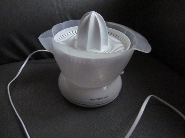 citruspers/ elektrisch/whatshome, Witgoed en Apparatuur, Juicers, Ophalen of Verzenden, Zo goed als nieuw, Elektrisch, Citruspers