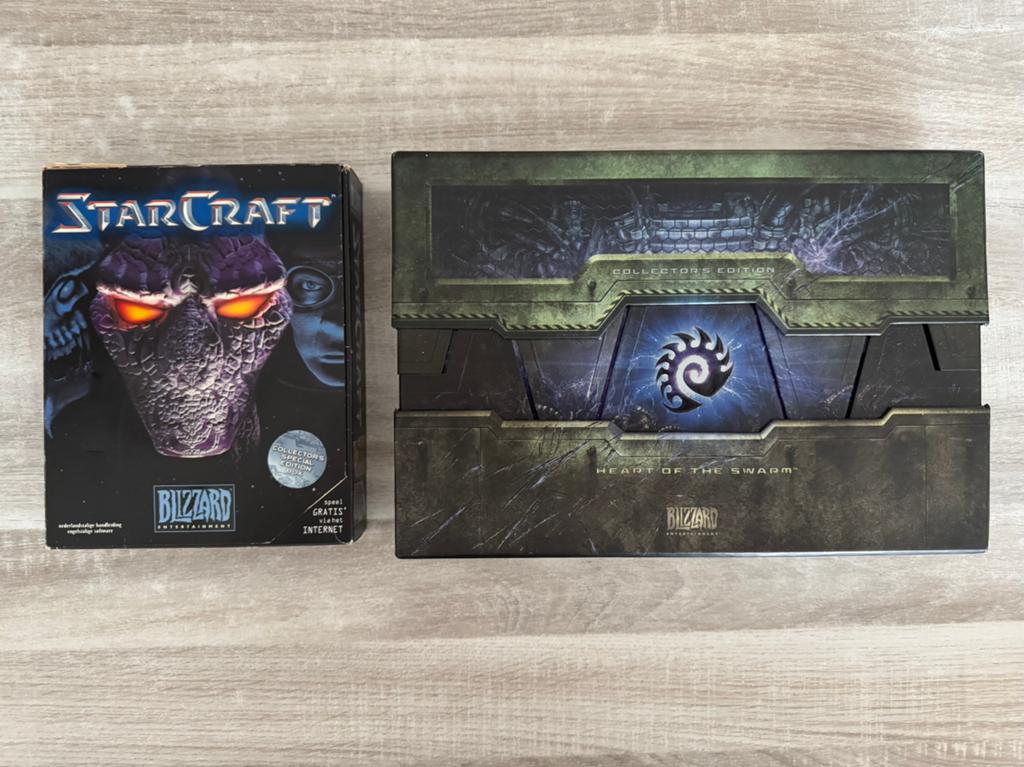 Starcraft Big Box PC game + Starcraft 2 collectors edition, 1 speler, Ophalen of Verzenden, Zo goed als nieuw, Role Playing Game (Rpg)