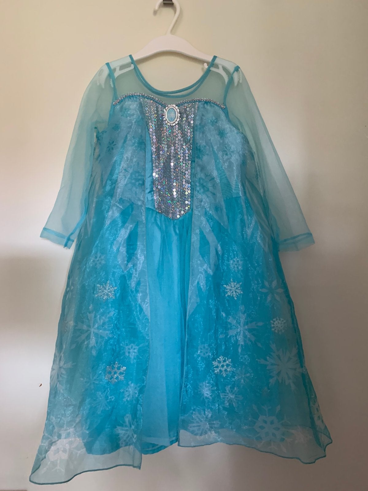Frozen jurk Elsa, Kinderen en Baby's, Ophalen, Zo goed als nieuw, 110 t/m 116, Meisje