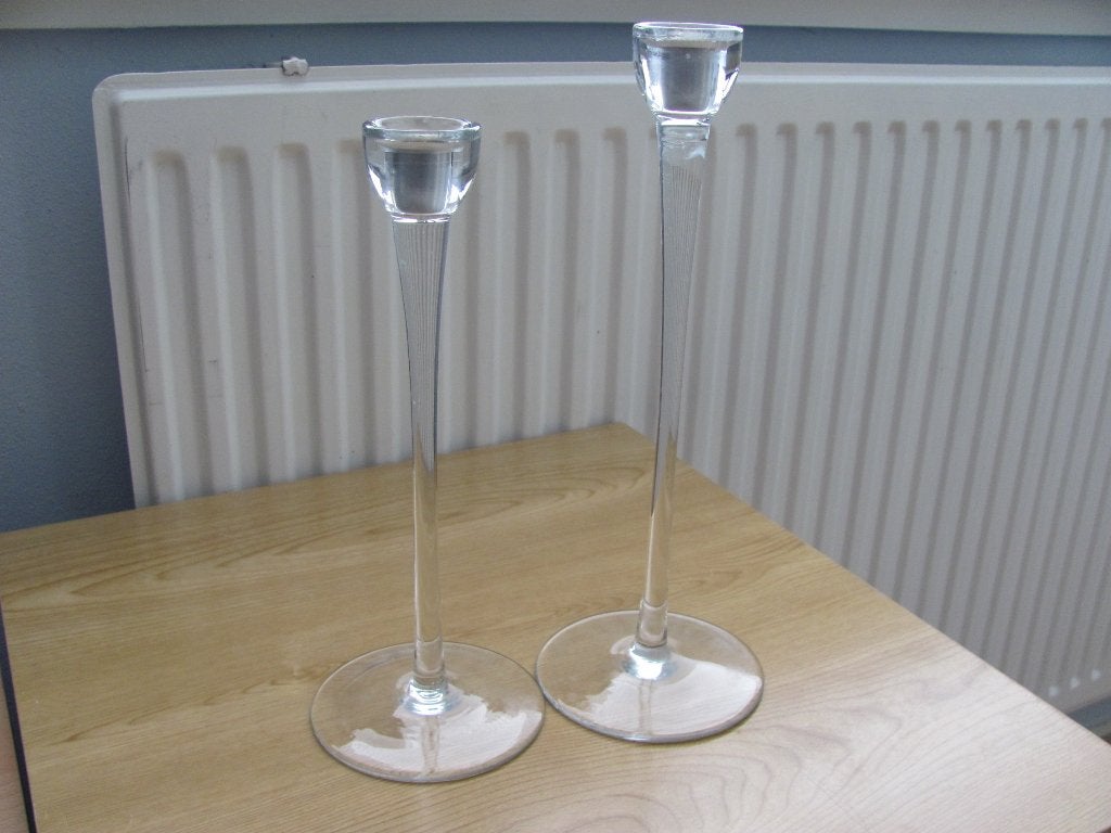 Kaarsen standaards, Ophalen of Verzenden, Gebruikt, Glas, Overige typen