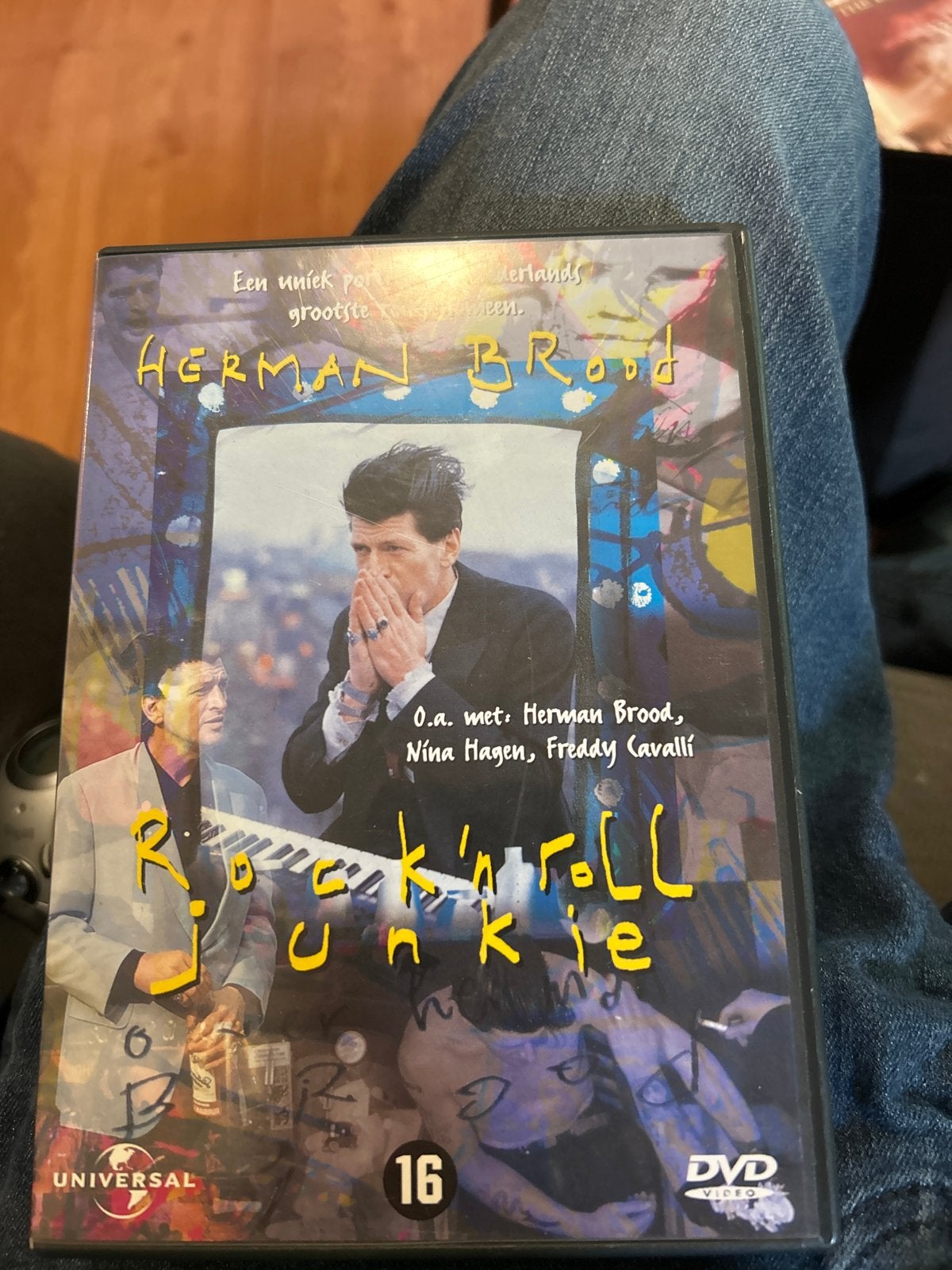 Herman Brood - Rock 'n Roll Junkie DVD, Gebruikt, Vanaf 16 jaar, Nederlands, Inclusief doosje