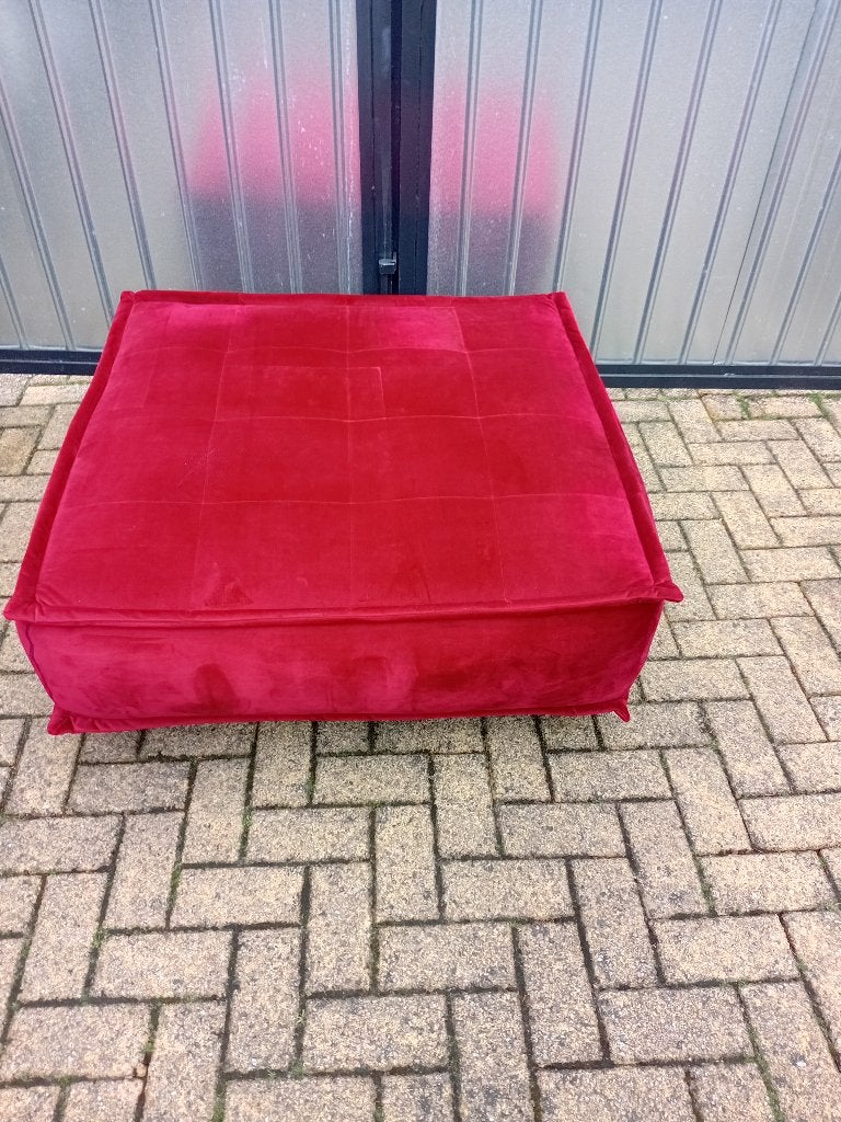poef, Ophalen, Vierkant, 75 tot 100 cm, Zo goed als nieuw