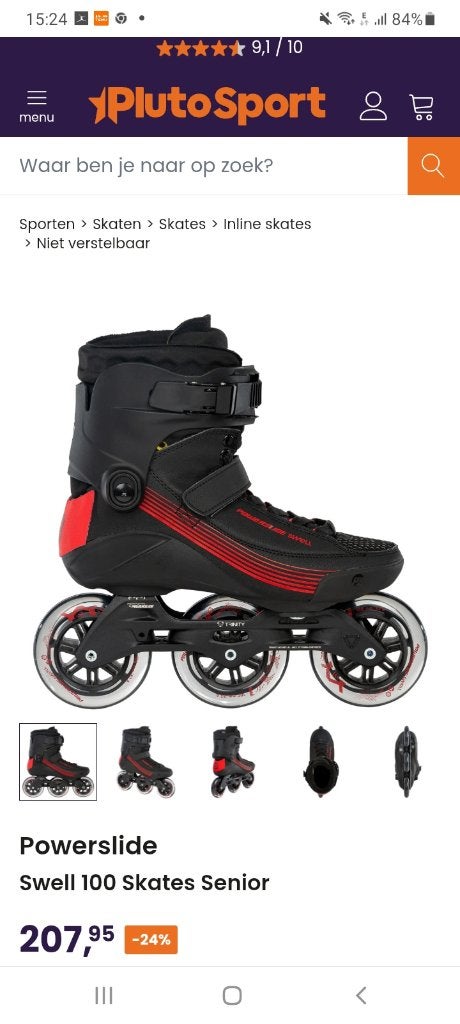 Skeelers Powerslide Swell 100 mt40, Ophalen, Overige typen, Nieuw, Powerslide