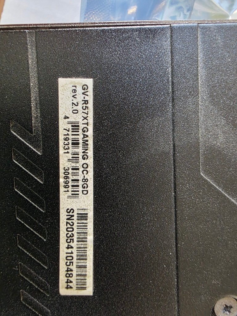 gigabyte rx 5700 xt gaming oc 8gb (zie omschrijving), Computers en Software, Videokaarten, Gebruikt, AMD, Verzenden, GDDR6