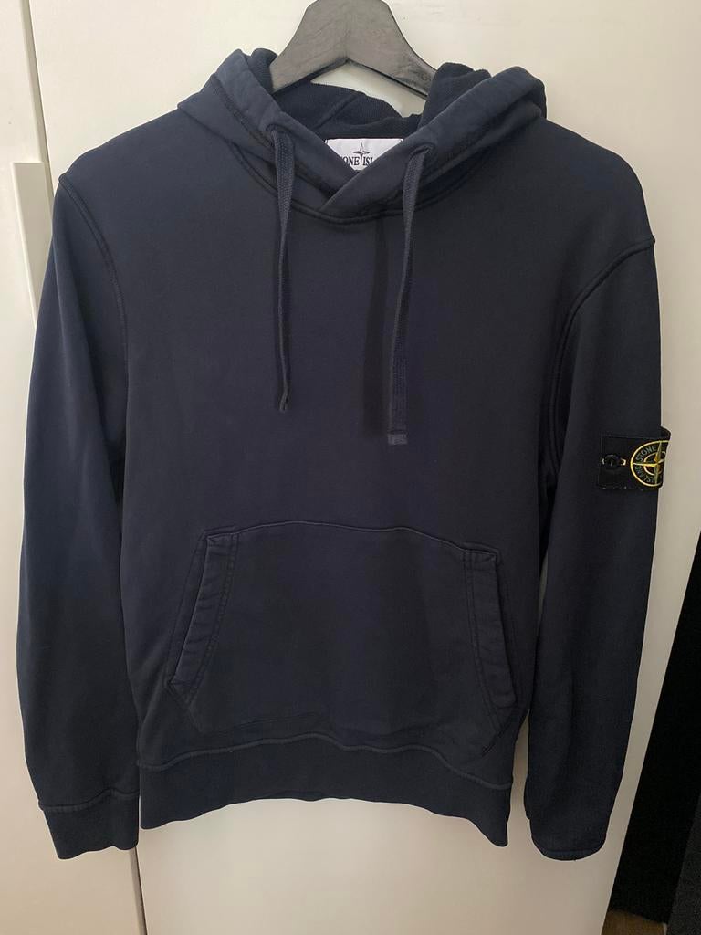 Stone Island hoodie S donkerblauw, Ophalen of Verzenden, Zo goed als nieuw, Blauw