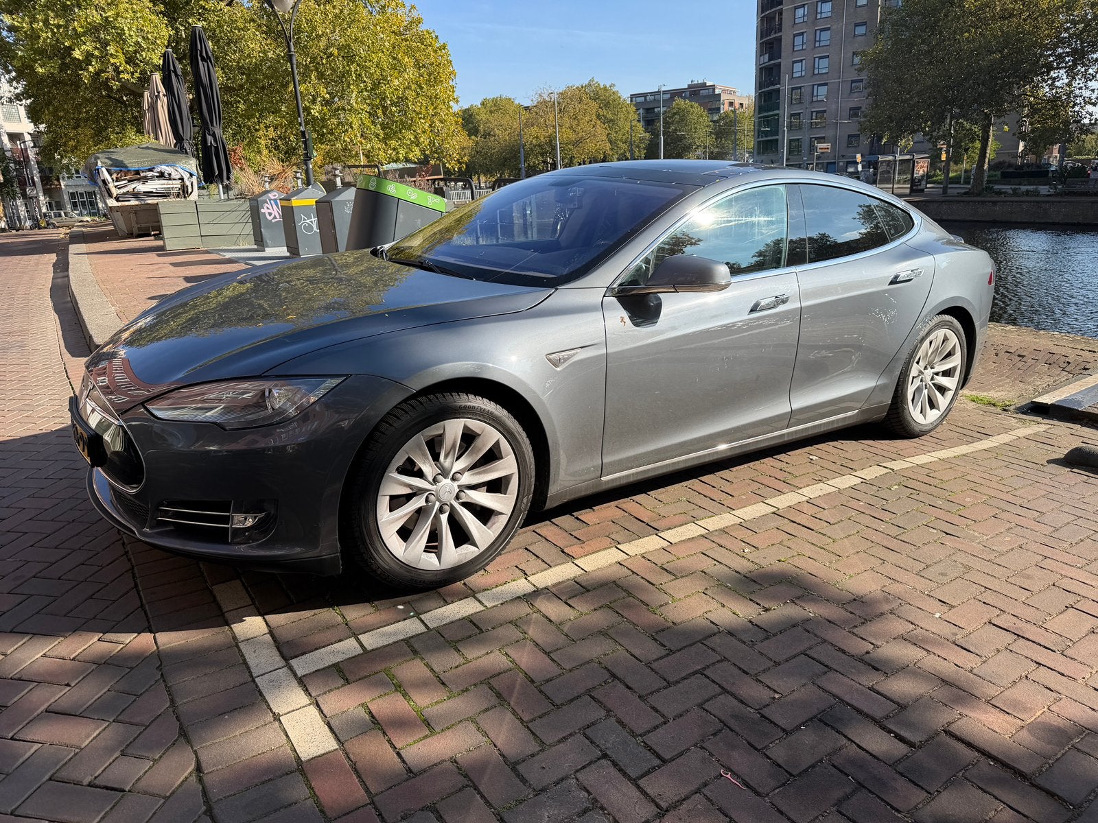 Tesla Model S P85 refurbished battery pack, mcu2, ccs, Auto's, Achterwielaandrijving, Zwart, Model S, Elektrisch
