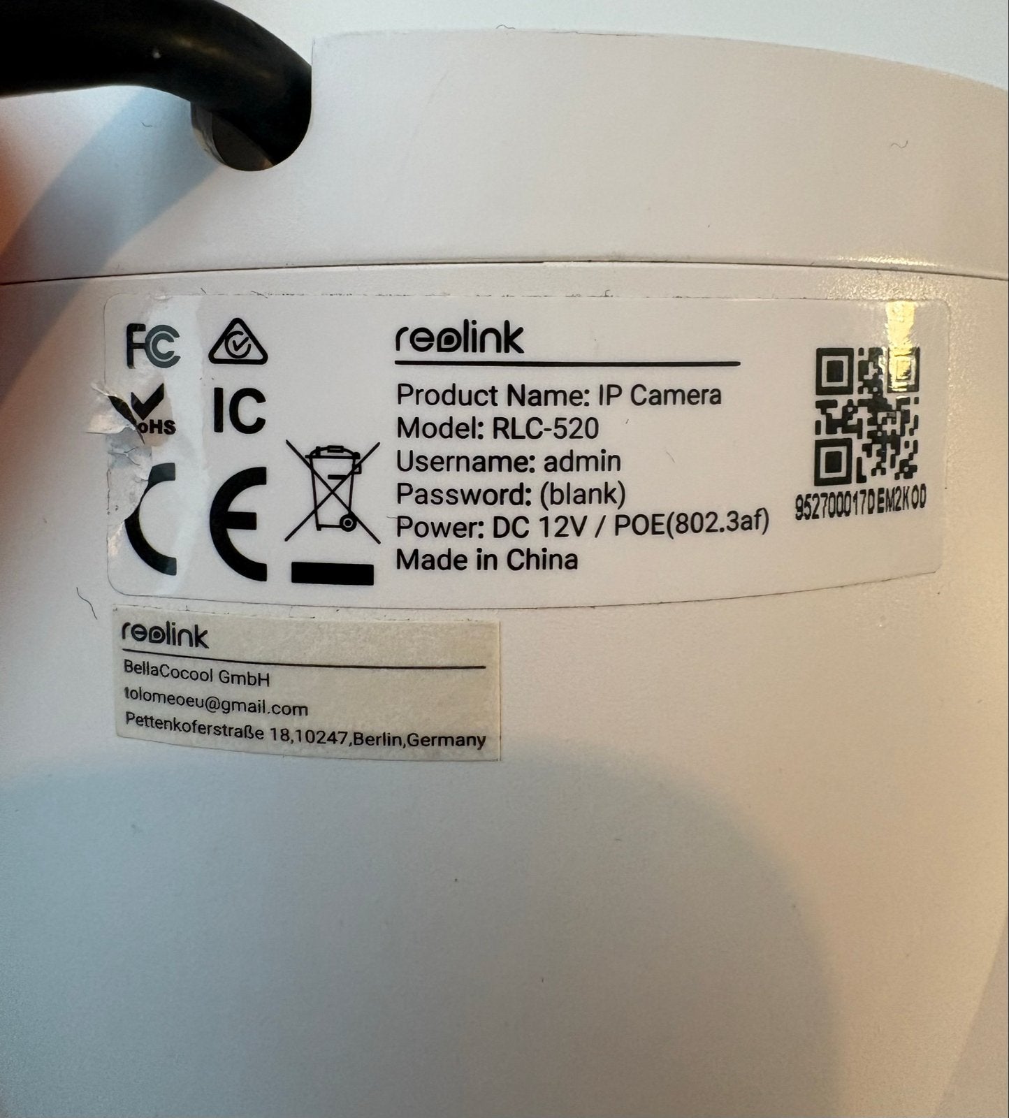Reolink RLC-520 IP Camera - Beveiligingscamera, Ophalen of Verzenden, Gebruikt, Buitencamera