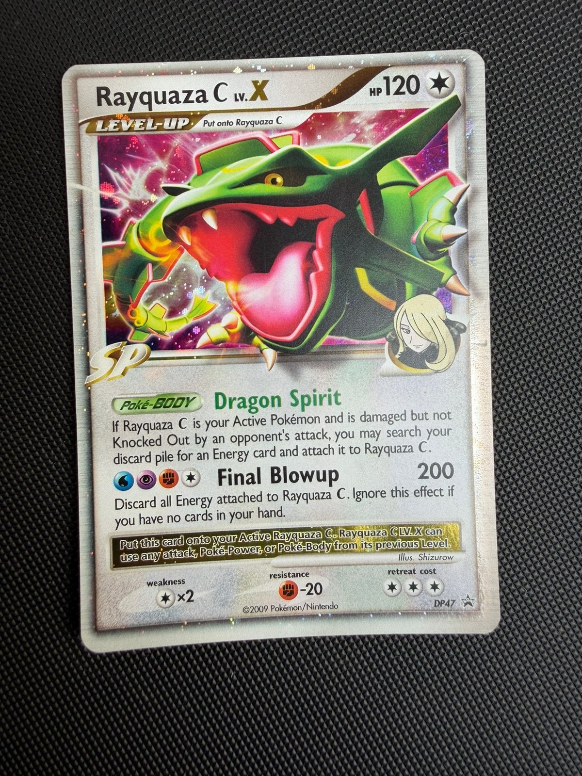 Pokémon Card – Rayquaza LV.X – DP47 Black Star Promo Holo, Ophalen of Verzenden, Zo goed als nieuw
