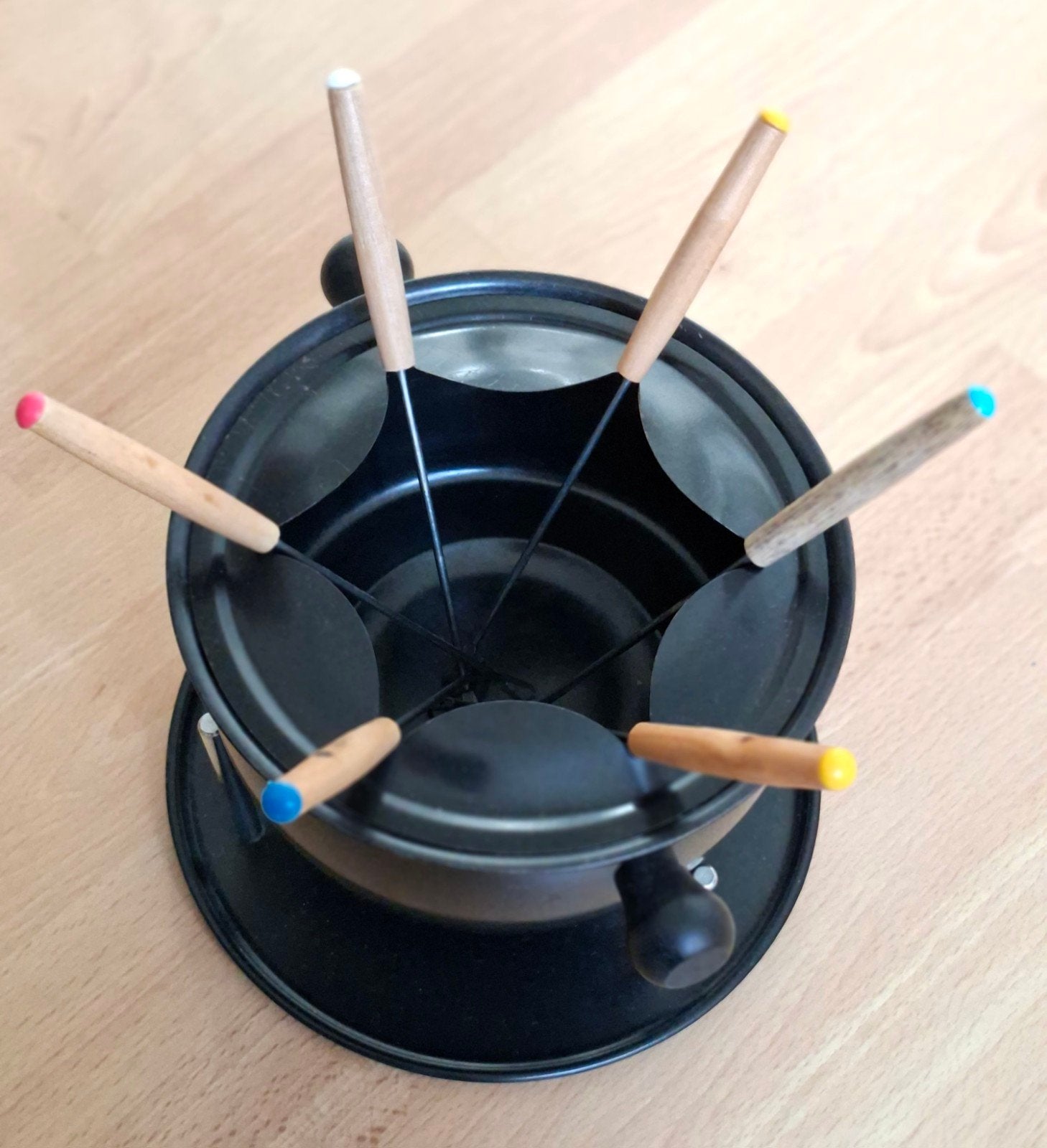 Zo goed als nieuwe fondueset voor chocolade of kaas, Witgoed en Apparatuur, Fonduesets, Ophalen, Zo goed als nieuw, Fondueset