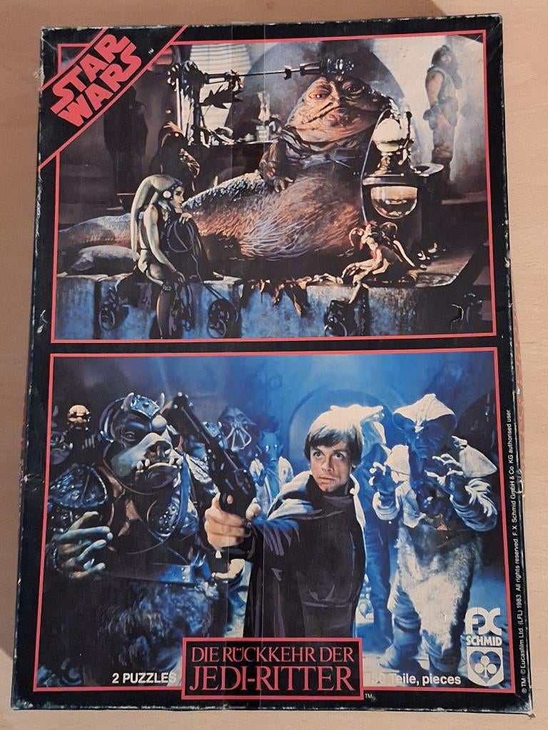 Star Wars Return of the Jedi dubbele Puzzel (ongebruikt), Ophalen of Verzenden, Zo goed als nieuw, Spel