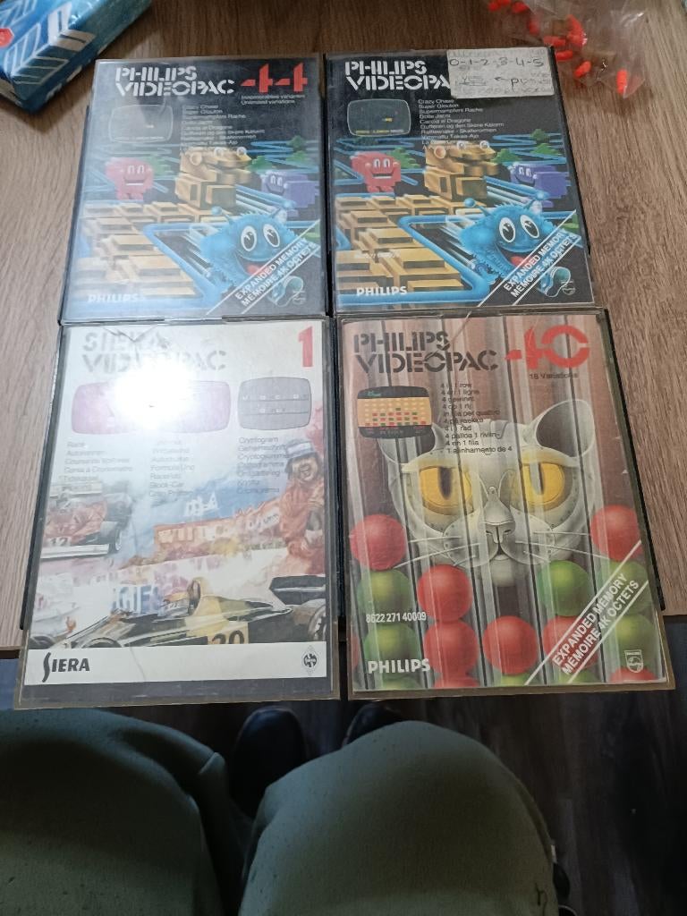 te koop 4 spelen philips videopac, Verzenden, Philips