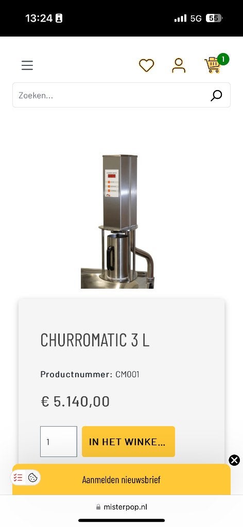 Churros machine, Ophalen, Gebruikt, Overige typen