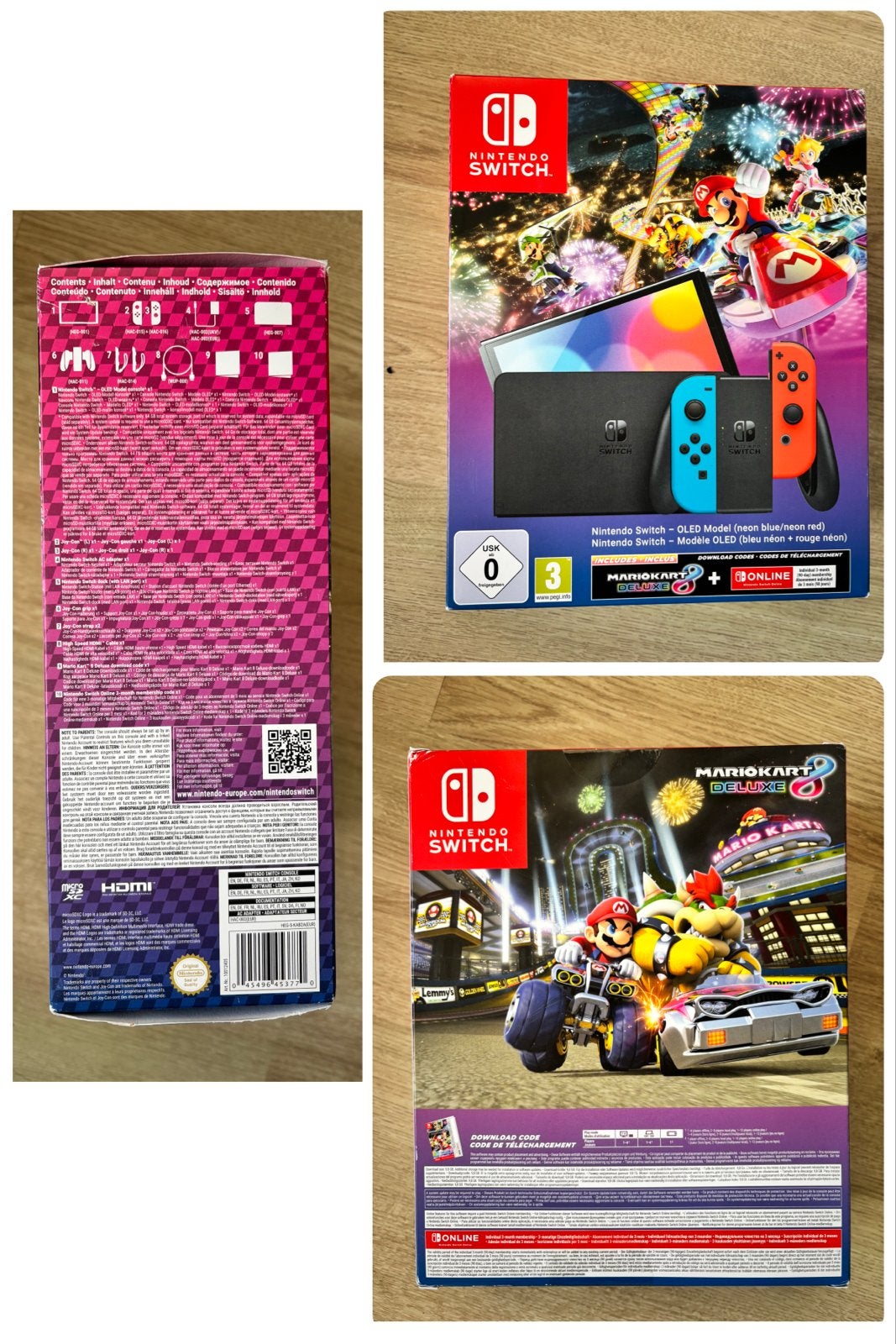 Nieuwe Nintendo Switch OLED Mario Kart 8 Deluxe edition!, Switch OLED, Met games, Met 2 controllers, Nieuw