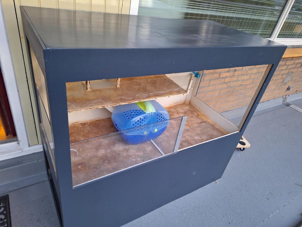 Cavia hok met veel opbergruimte, gebruikt, Dieren en Toebehoren, Knaagdieren en Konijnen | Hokken en Kooien, Ophalen, 90 cm of meer