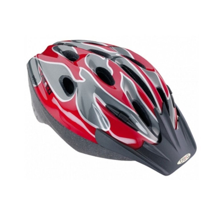 Fietshelm CASCO Python M (kindermaat) Rood / Zilver OP=OP!!!, Ophalen of Verzenden, Nieuw, Helm