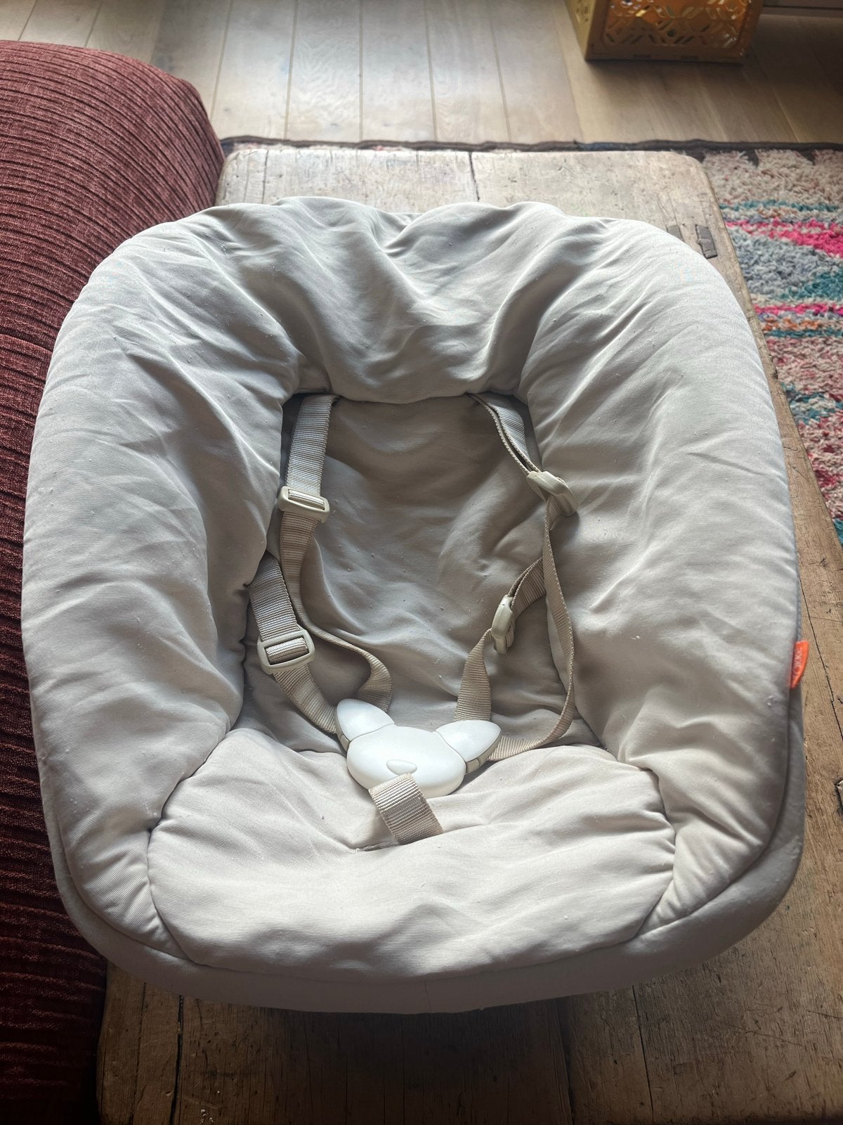 Stokke Trip Trap Newborn Set (beige), Ophalen, Gebruikt, Overige typen, Gordel(s)