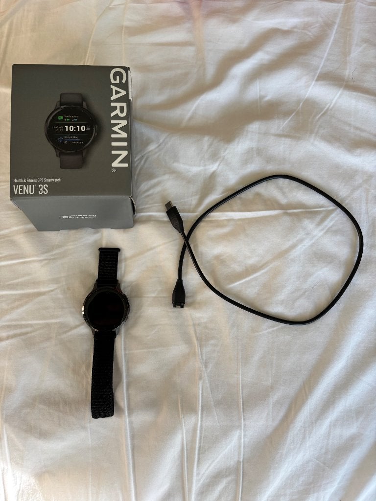 Garmin Venu3S, Sieraden, Tassen en Uiterlijk, Sporthorloges, Ophalen, Gebruikt, Zwart, Garmin