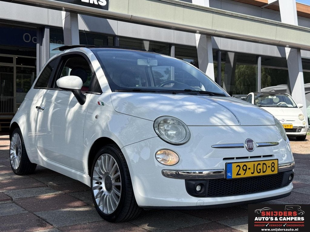 Fiat 500 1.2 Lounge automaat met leer, Auto's, Fiat, Euro 5, Gebruikt, 1242 cc, 4 cilinders