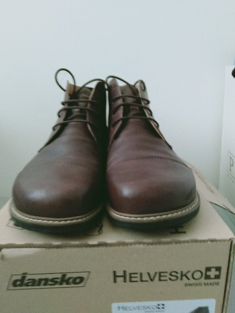 Helvesko Swiss Made Leren Boots - Maat 41, Kleding | Heren, Schoenen, Helvesko, Bruin, Boots, Ophalen of Verzenden