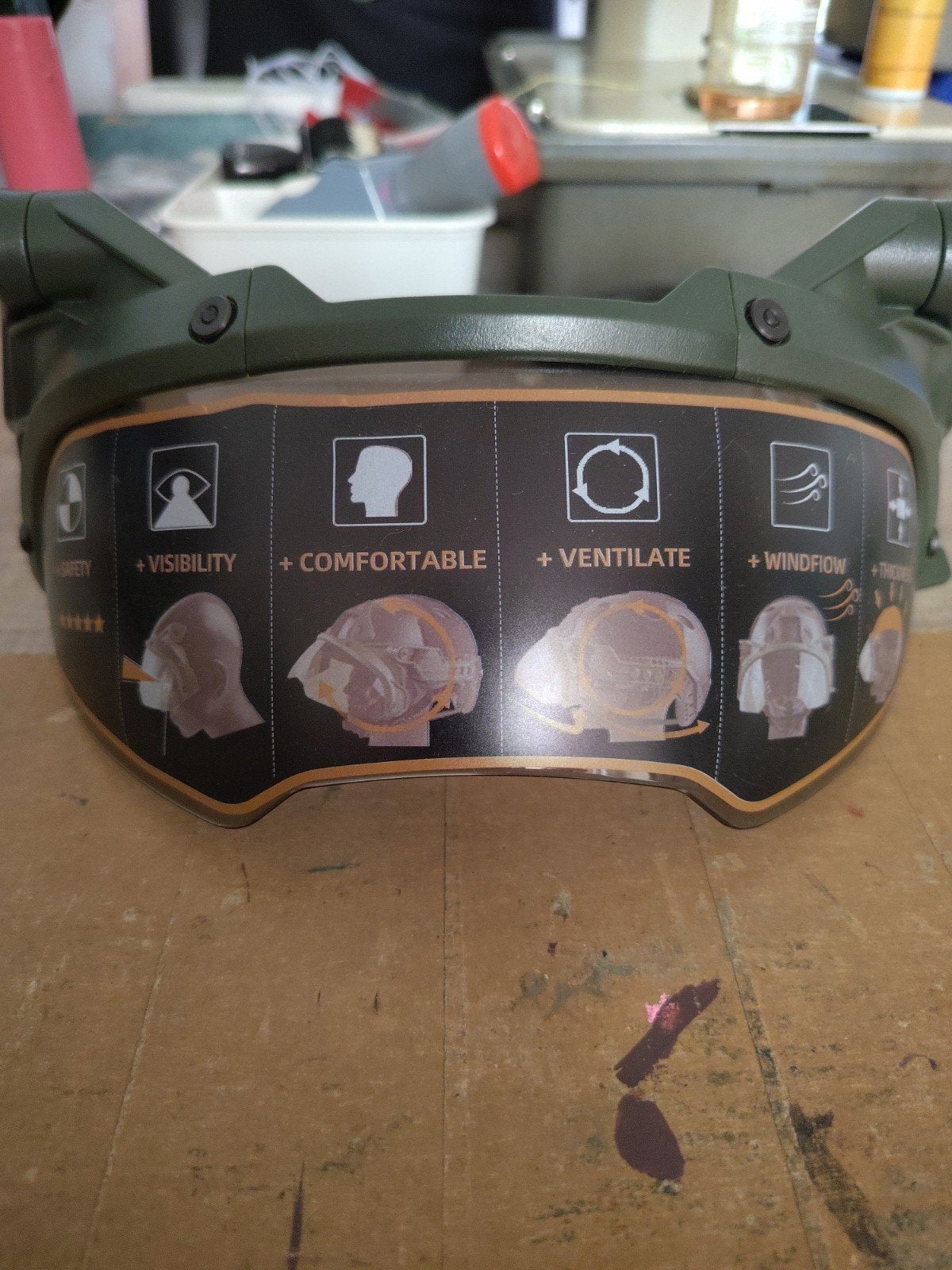 Vizier visor voor helm, Ophalen of Verzenden, Landmacht, Nederland