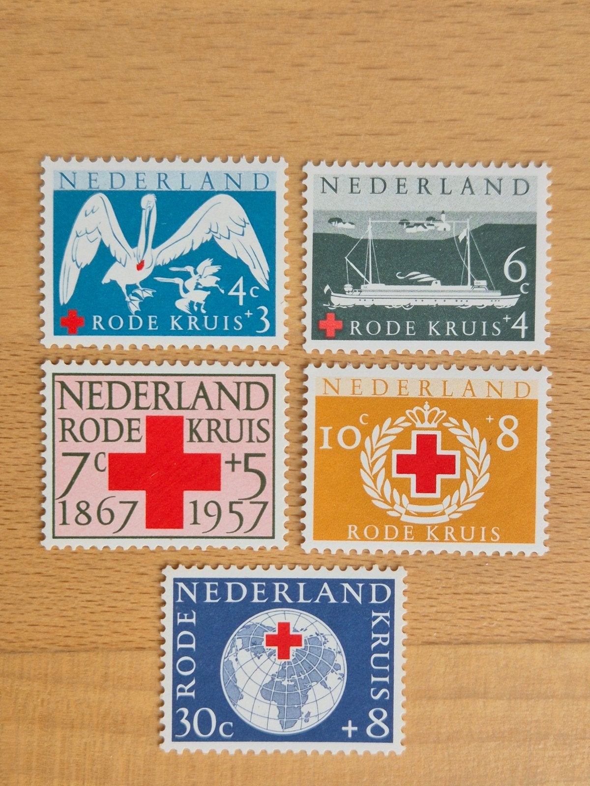 Nederland 1957 Rode Kruis, Ophalen of Verzenden, Na 1940, Postfris