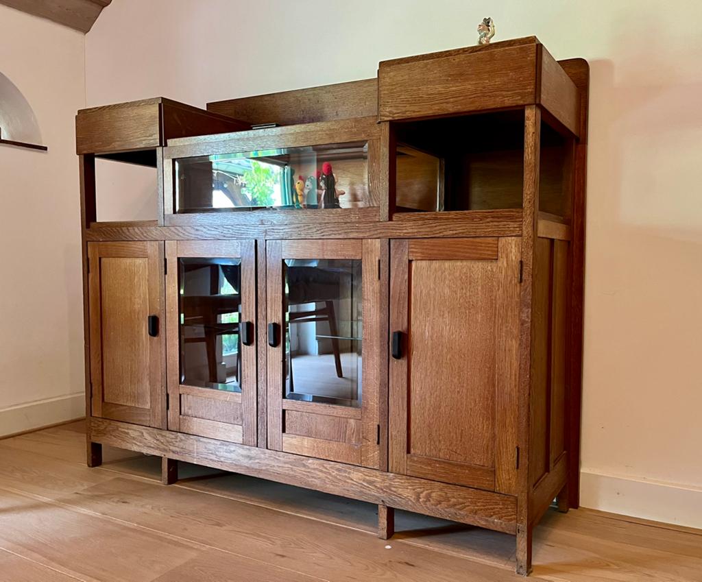 Te Koop: dressoir wandkast Amsterdamse School stijl, Ophalen of Verzenden