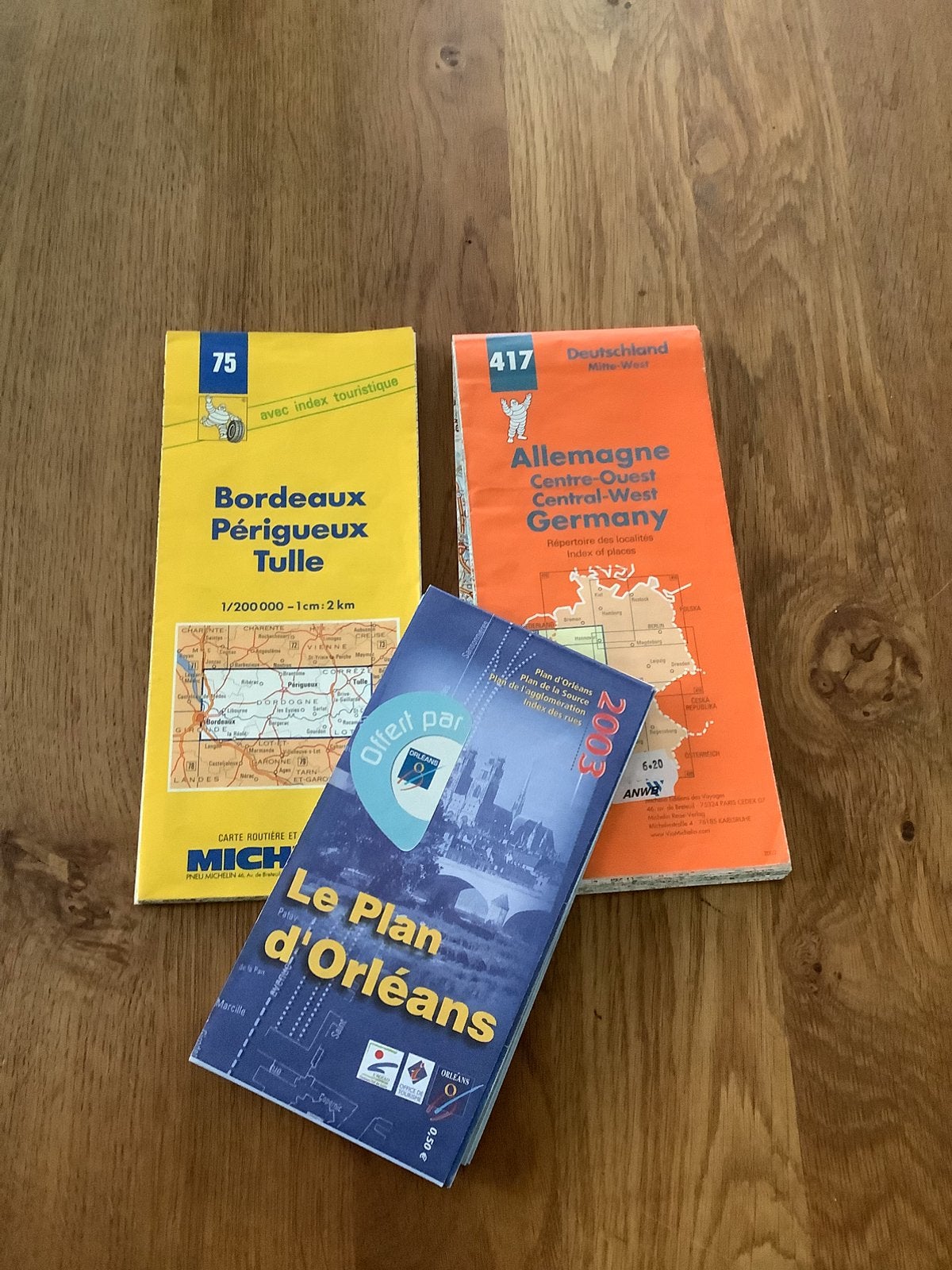 Wegenkaarten/plattegronden Frankrijk, Duitsland, Belgie, Ophalen of Verzenden, Zo goed als nieuw