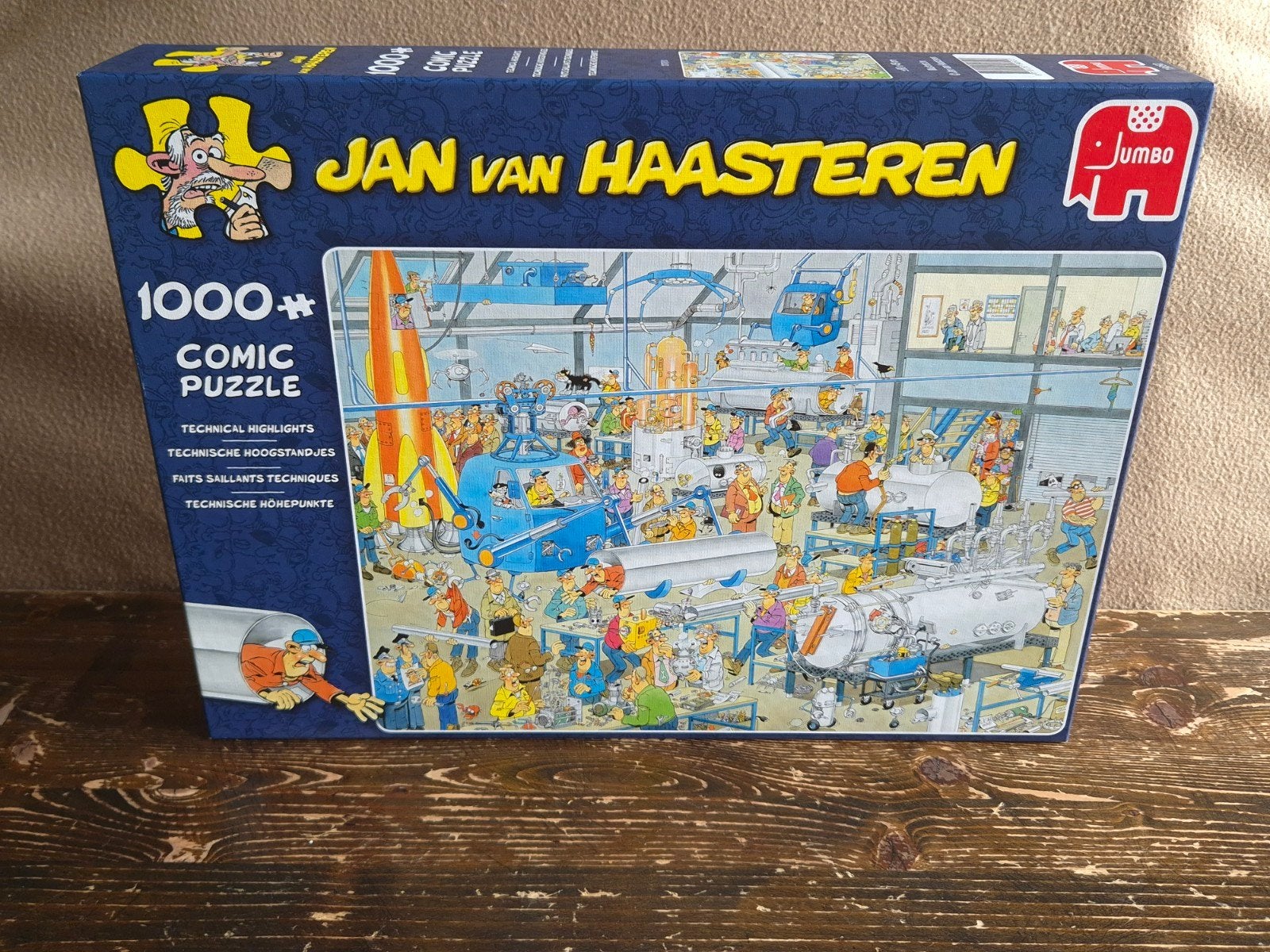 Technische hoogstandjes Jan van Haasteren 1000 st, Ophalen of Verzenden, 500 t/m 1500 stukjes, Zo goed als nieuw