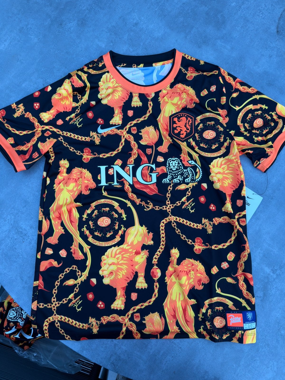 Nike x Patta ING Pre Match Shirt - Maat L, Ophalen, --, Nieuw, Oranje