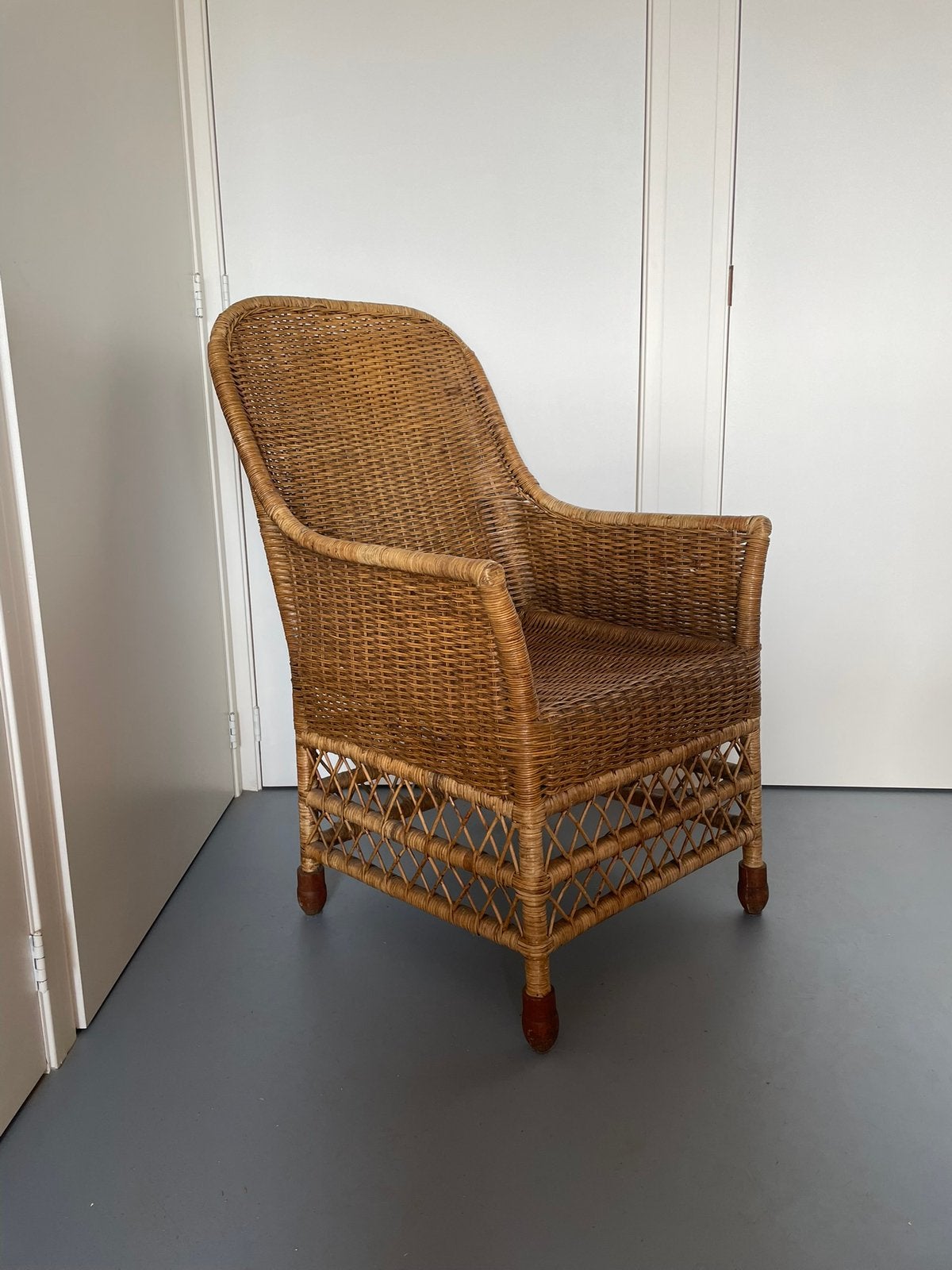 Te koop: Rotan Stoel, Huis en Inrichting, Ophalen, Gebruikt, Bruin, Eén
