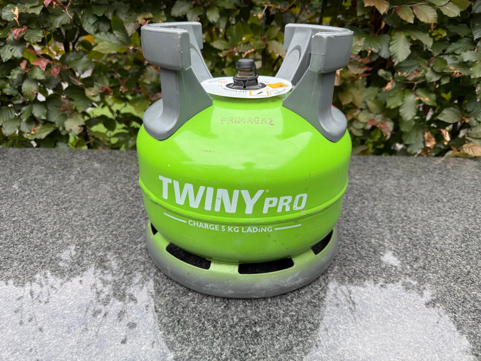 Primagaz Twiny Propaan gasfles 5kg (leeg) + kraan adapter, Caravans en Kamperen, Kampeeraccessoires, Ophalen, Gebruikt