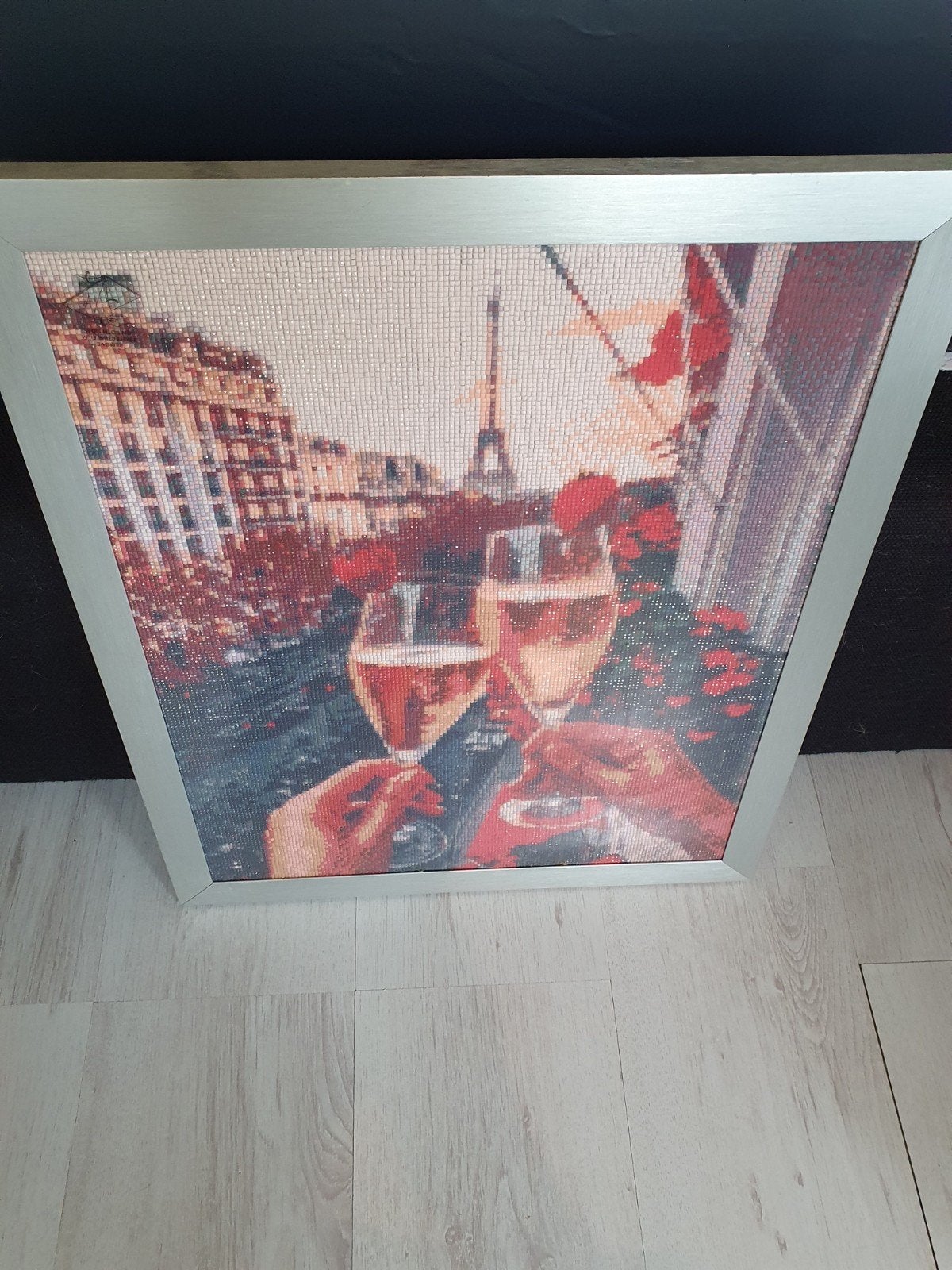 Diamond Painting Parijs Eiffeltoren Champagne, Ophalen, 50 – 75, Minder dan 50 cm, Gebruikt