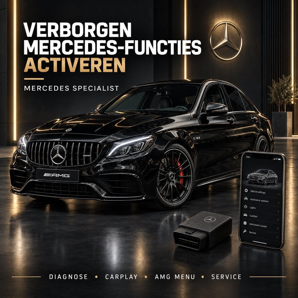 VERBORGEN MERCEDES-FUNCTIES ACTIVEREN, Ophalen