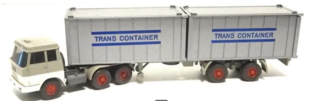Wiking Hanomag Henschel LKW Trans Container, Ophalen of Verzenden, Zo goed als nieuw, Bus of Vrachtwagen, Wiking