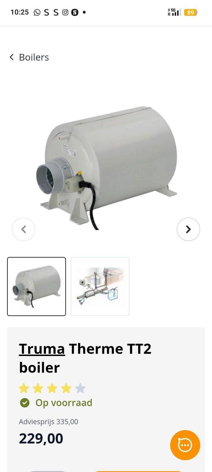 TRUMA boiler Therme TT-2, Ophalen of Verzenden, Nieuw