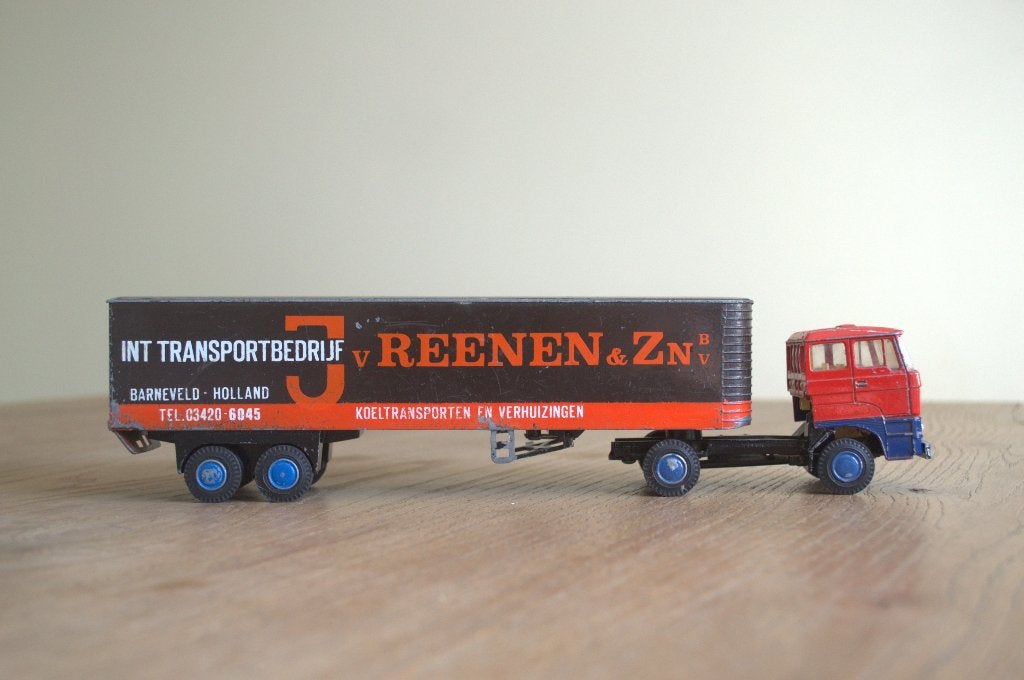 Daf 2800 Lion Car J. v. Reenen & zn bv, Hobby en Vrije tijd, Modelauto's | 1:50, Ophalen of Verzenden, Gebruikt, Bus of Vrachtwagen