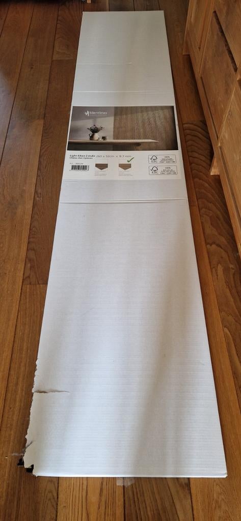 2 Silentlines akoestische wandpanelen lichteiken (nieuw), Ophalen, Nieuw