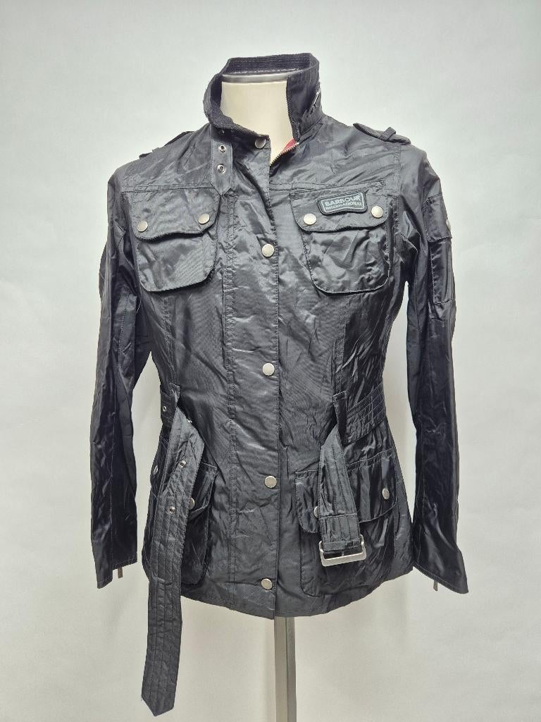 Barbour dames jas 'Rainbow Silver Int' maat 38, Maat 38/40 (M), Barbour, Zwart, Ophalen of Verzenden
