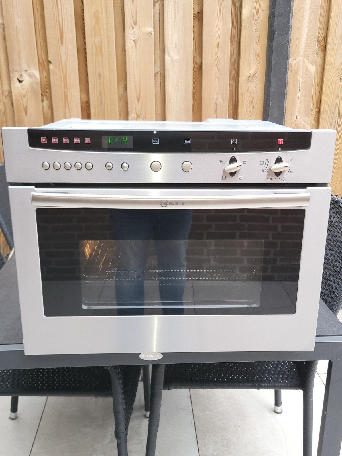 NEEF INBOUW COMBI OVEN EN MAGNTROON, Witgoed en Apparatuur, Ovens, Ophalen of Verzenden, Zo goed als nieuw, Hete lucht