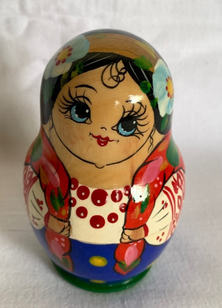 Matroesjka poppetjes 5 delig, Ophalen of Verzenden, Zo goed als nieuw