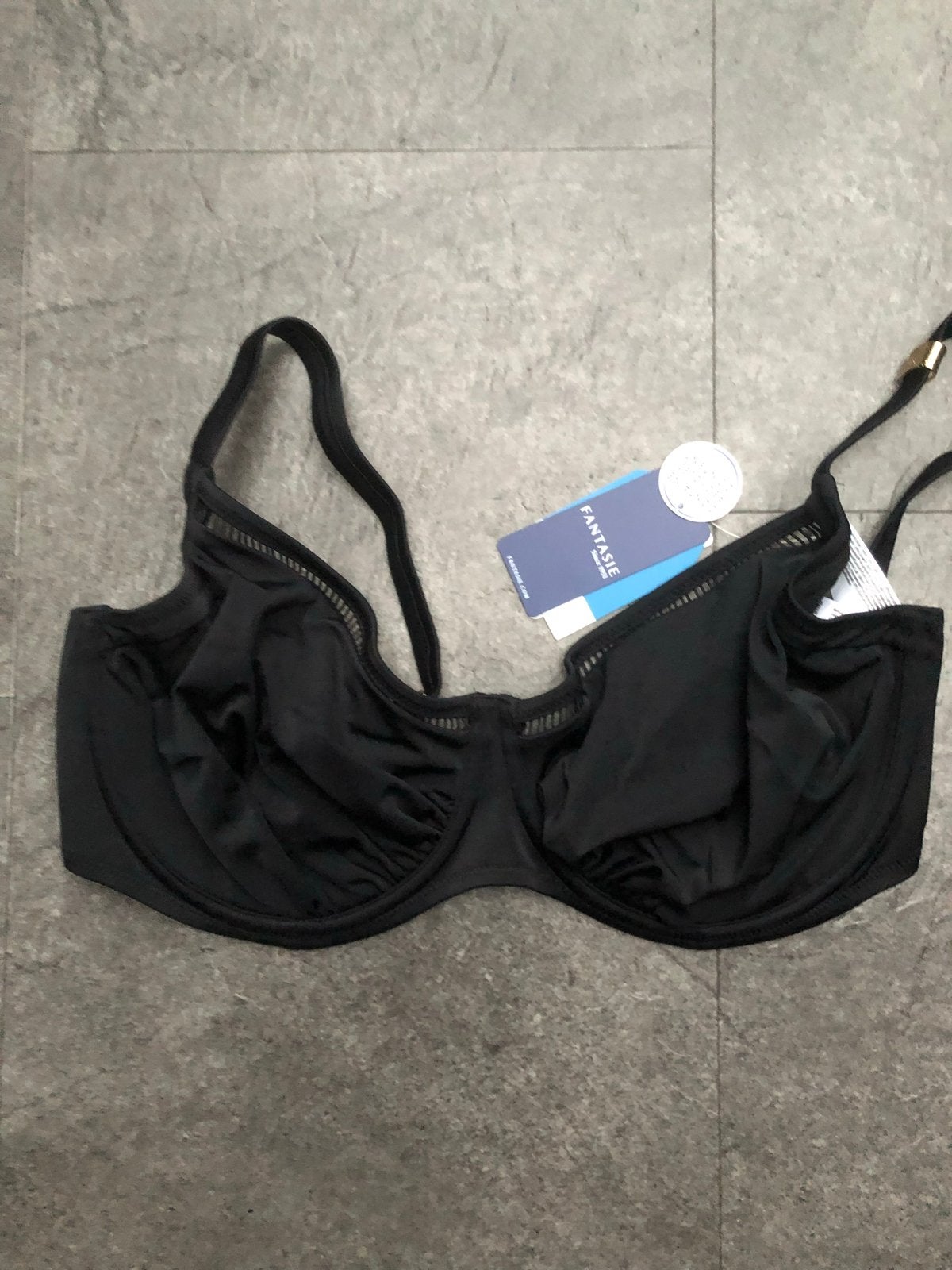 Fantasie bikini top zwart nieuw 75I, Verzenden, Nieuw, Zwart, Bikini