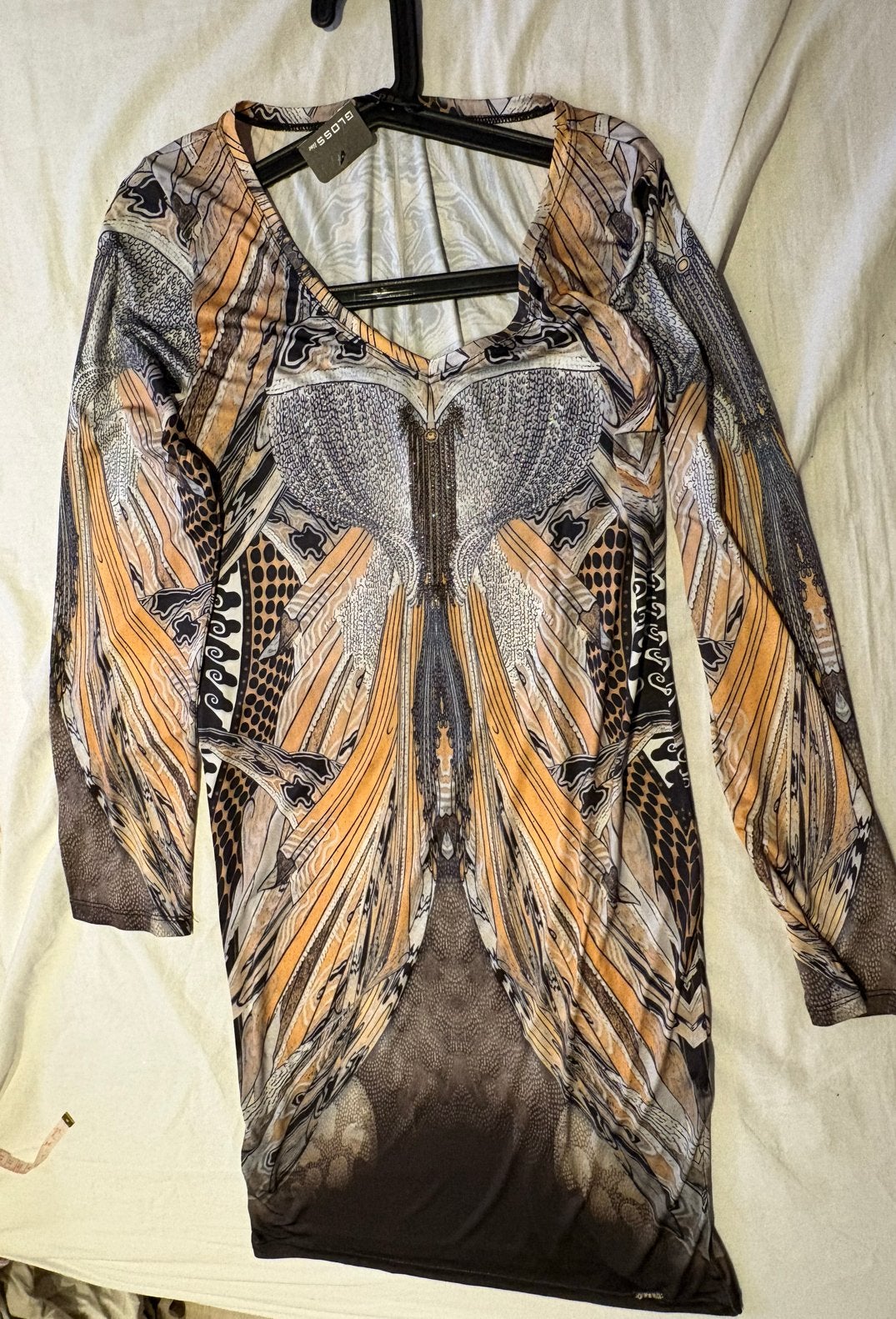 Jurk swarovski - nieuw! Maat 36/S, merk Gloss, Overige kleuren, Nieuw, Ophalen of Verzenden, Maat 36 (S)