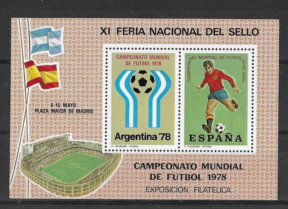 Spanje Cinderella postfris (2) WK VOETBAL 1978, Ophalen of Verzenden, Postfris
