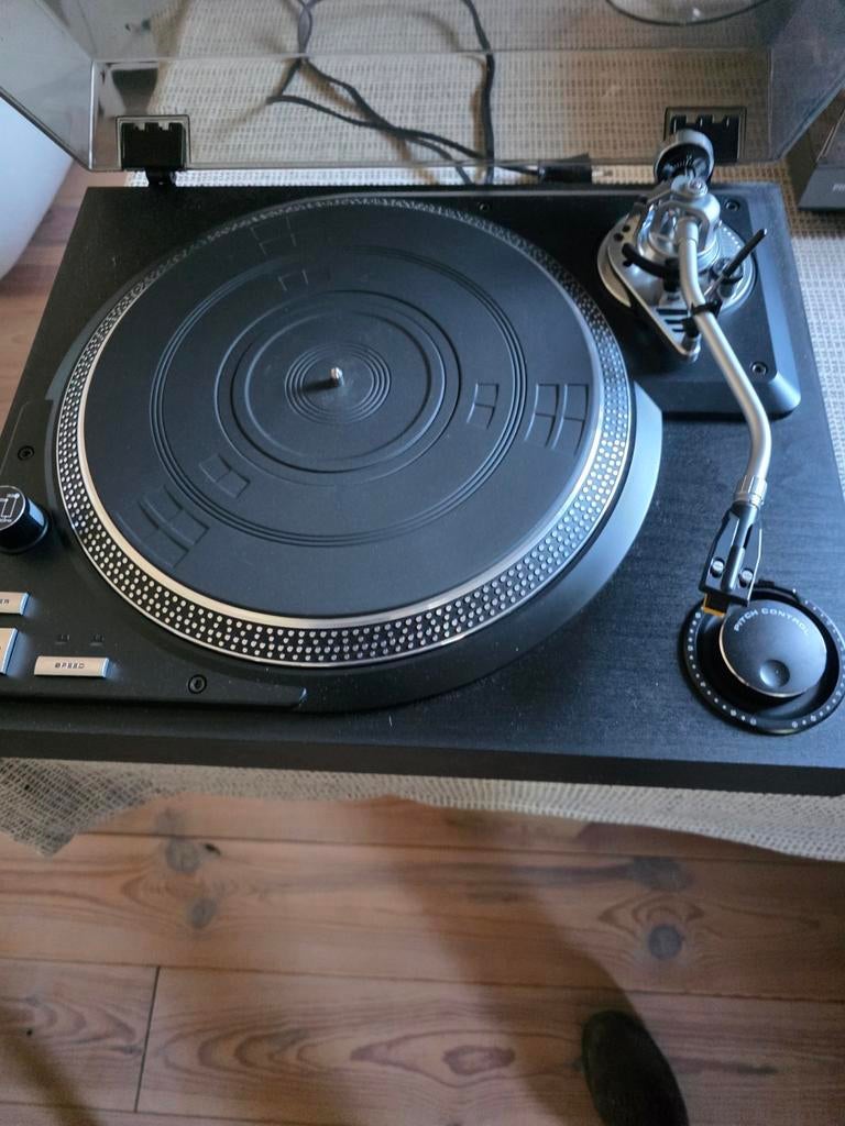 Sherwood direct drive draaitafel met pitch control, Audio, Tv en Foto, Platenspelers, Pitch-regelaar, Zo goed als nieuw, Platenspeler