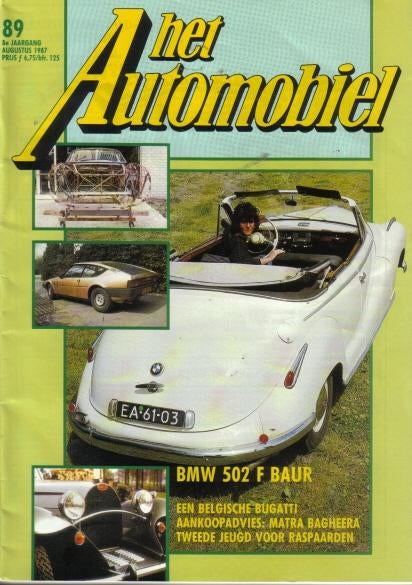 Automobiel 89 1987 : Simca Matra Bagheera - BMW 502 F Baur, Boeken, Ophalen of Verzenden, Gelezen, Algemeen