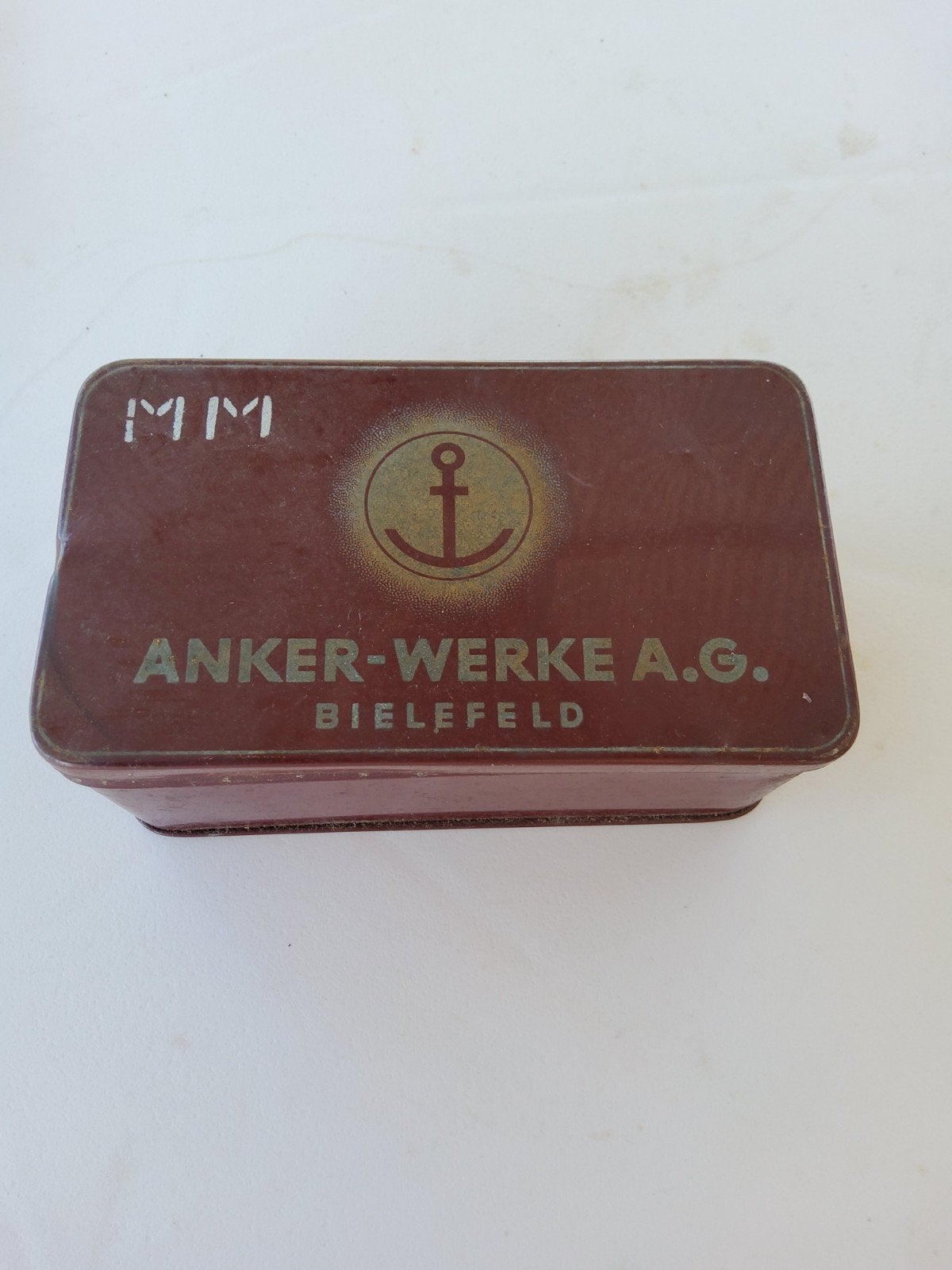 Vintage Anker-Werke A.G. Bielefeld blikken doos, Ophalen of Verzenden, Gebruikt