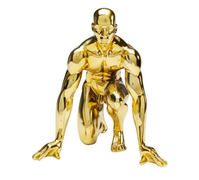 Kare design deco beeld Runner gold, Ophalen, Overige stijlen, Nieuw, Kunststof